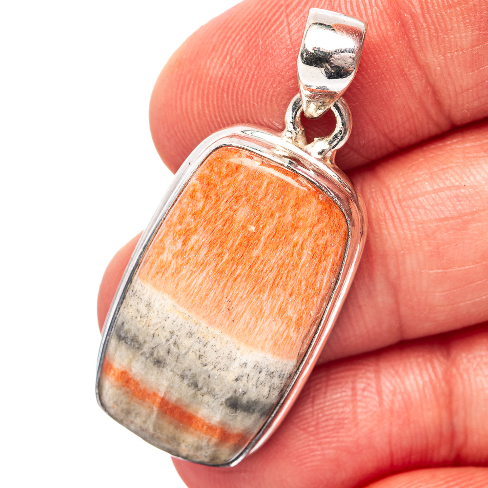 Celestobarite Pendant 1 5/8" (.925 Sterling Silver)