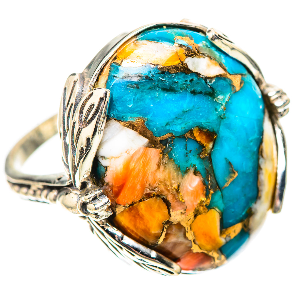 Spiny Oyster Turquoise Ring Size 9 (925 Sterling Silver) RING139192