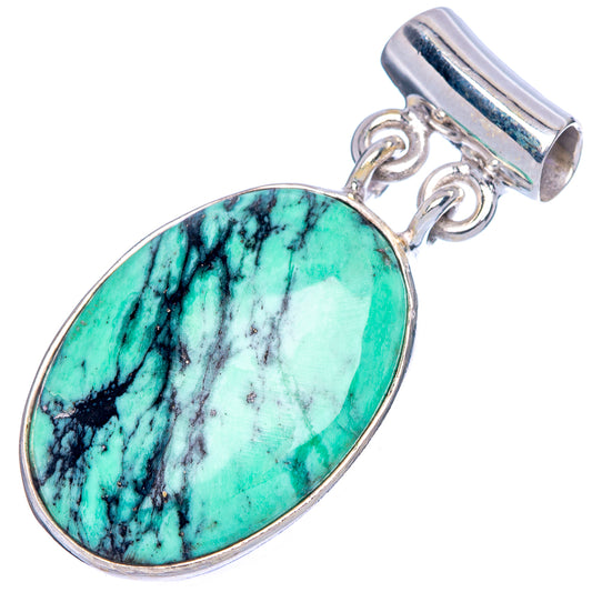 Variscite Pendant 1 3/8" (925 Sterling Silver) P41587