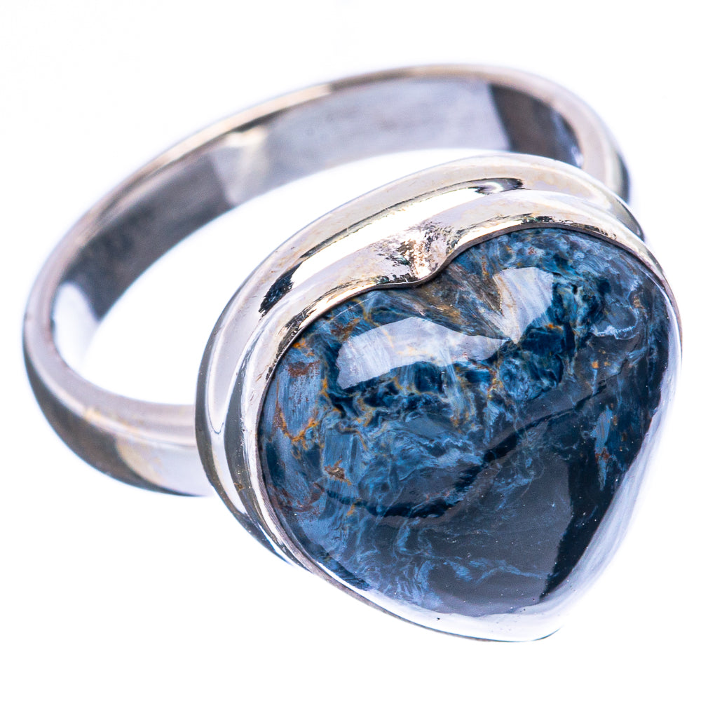 Pietersite Heart Ring Size 6 (925 Sterling Silver) R4193