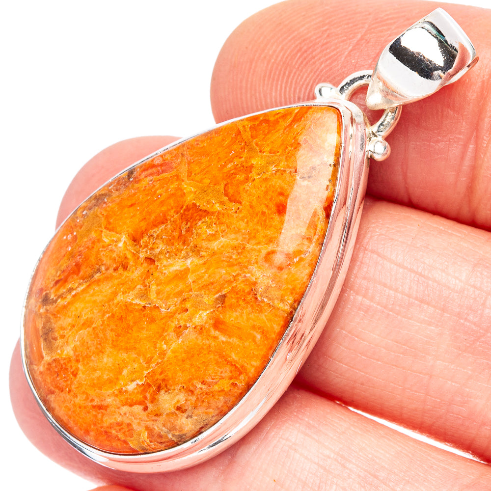 Sponge Coral Pendant 1 5/8" (925 Sterling Silver) P44015