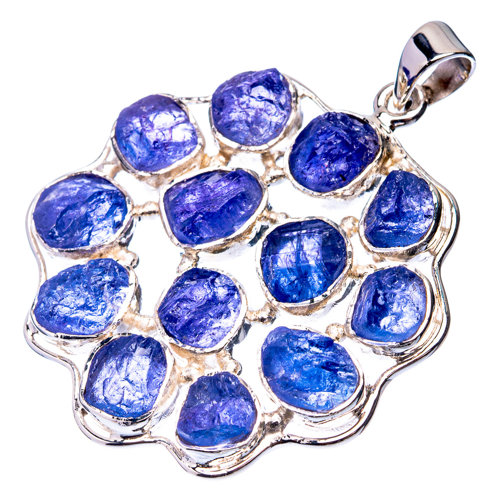 Signature Raw Tanzanite Pendant 1 7/8" (925 Sterling Silver) P38743
