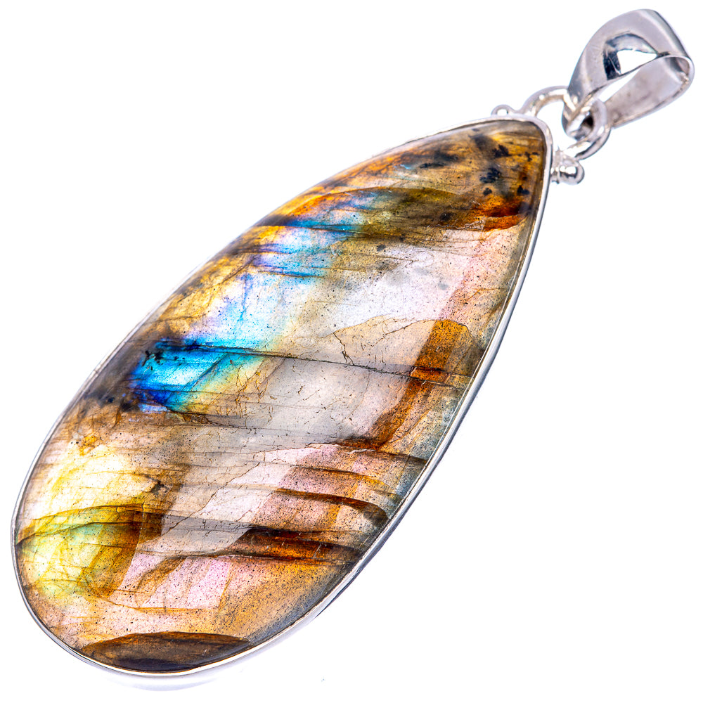 Labradorite Pendant 2 1/4" (925 Sterling Silver) P42550