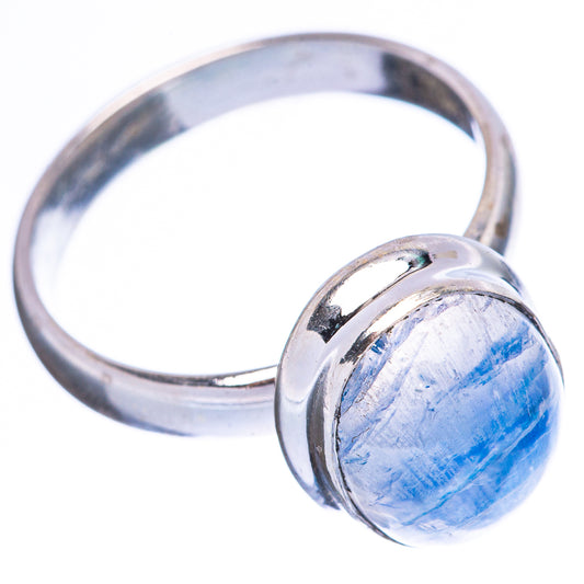 Rainbow Moonstone Ring Size 7 (925 Sterling Silver) R3759