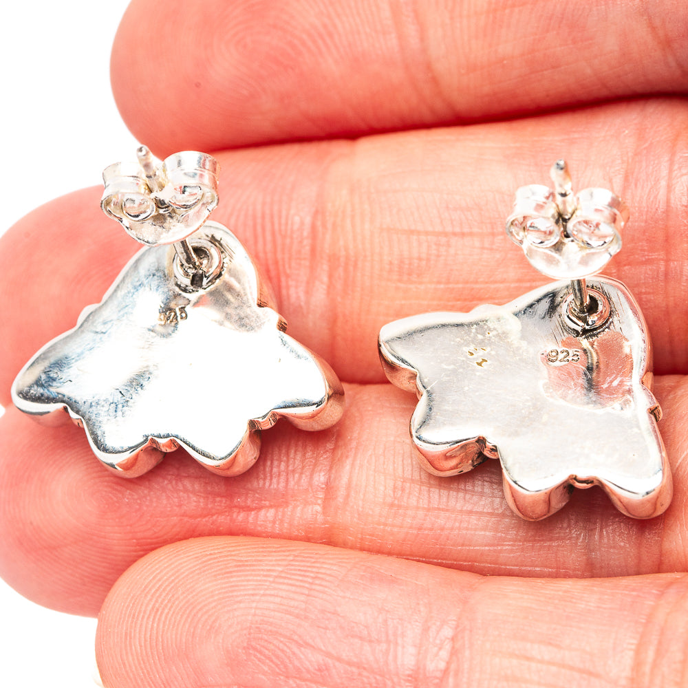 Exclusive Mohave Turquoise Earrings 5/8" (.925 Sterling Silver)