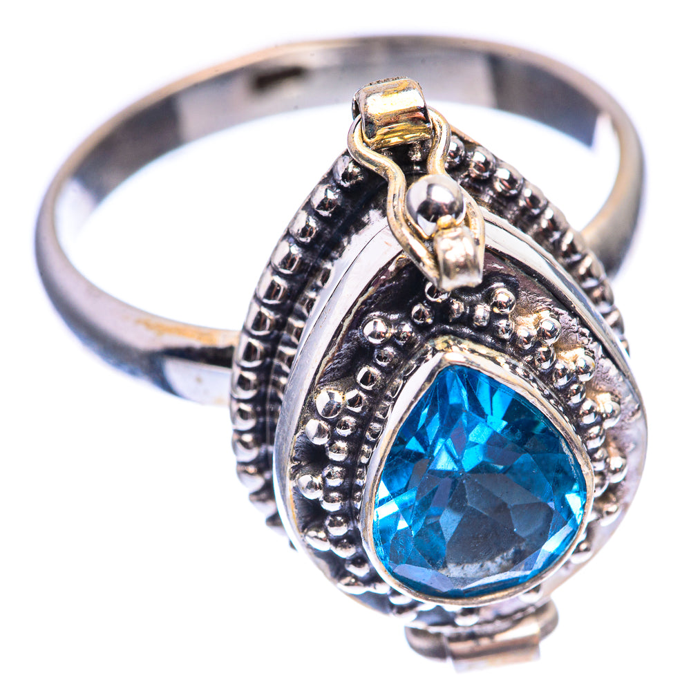 Poison Blue Topaz Ring Size 11.5 (925 Sterling Silver) R141944