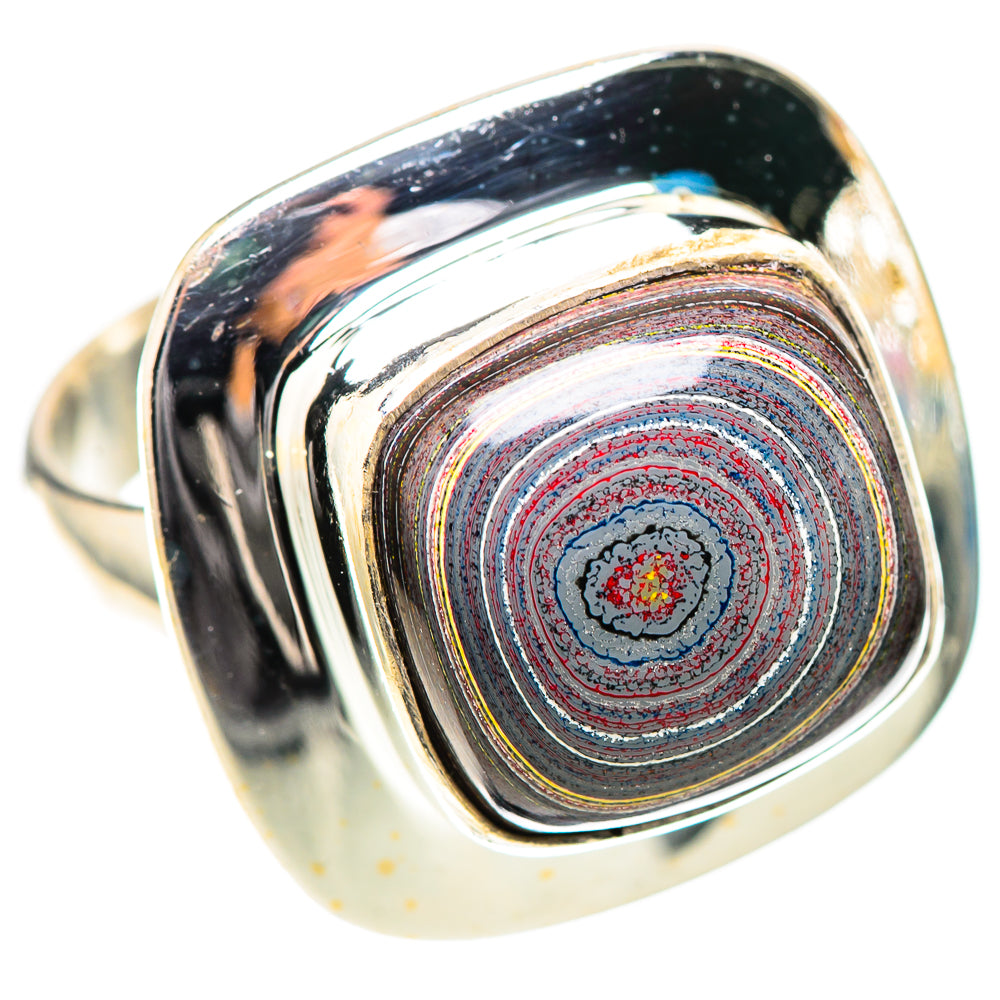 Fordite 925 Sterling Silver Ring Size 8 (925 Sterling Silver) RING139354