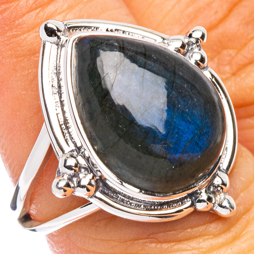 Premium Labradorite Ring Size 6.75 (925 Sterling Silver) R8073