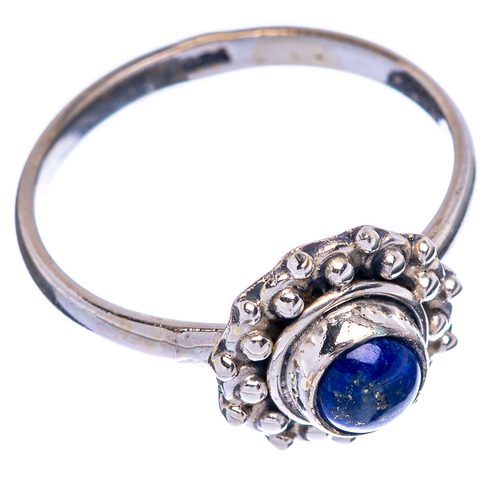 Lapis Lazuli Dainty Ring Size 6.75 (925 Sterling Silver) R145712
