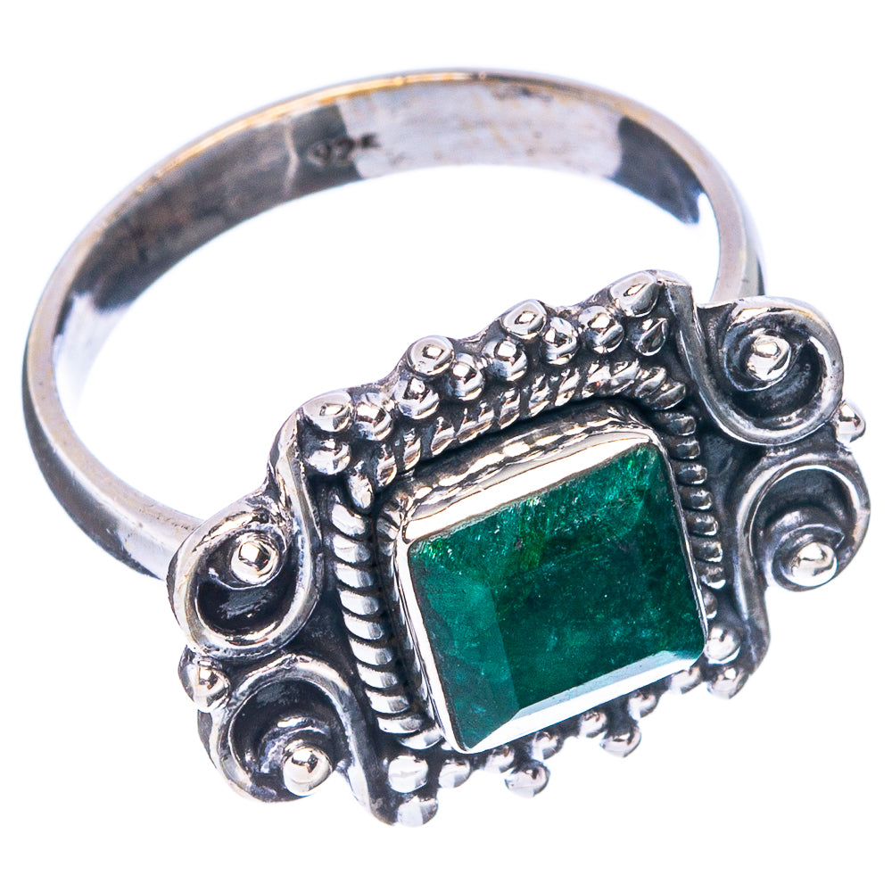 Green Sillimanite Dainty Ring Size 7.75 (925 Sterling Silver) R5203