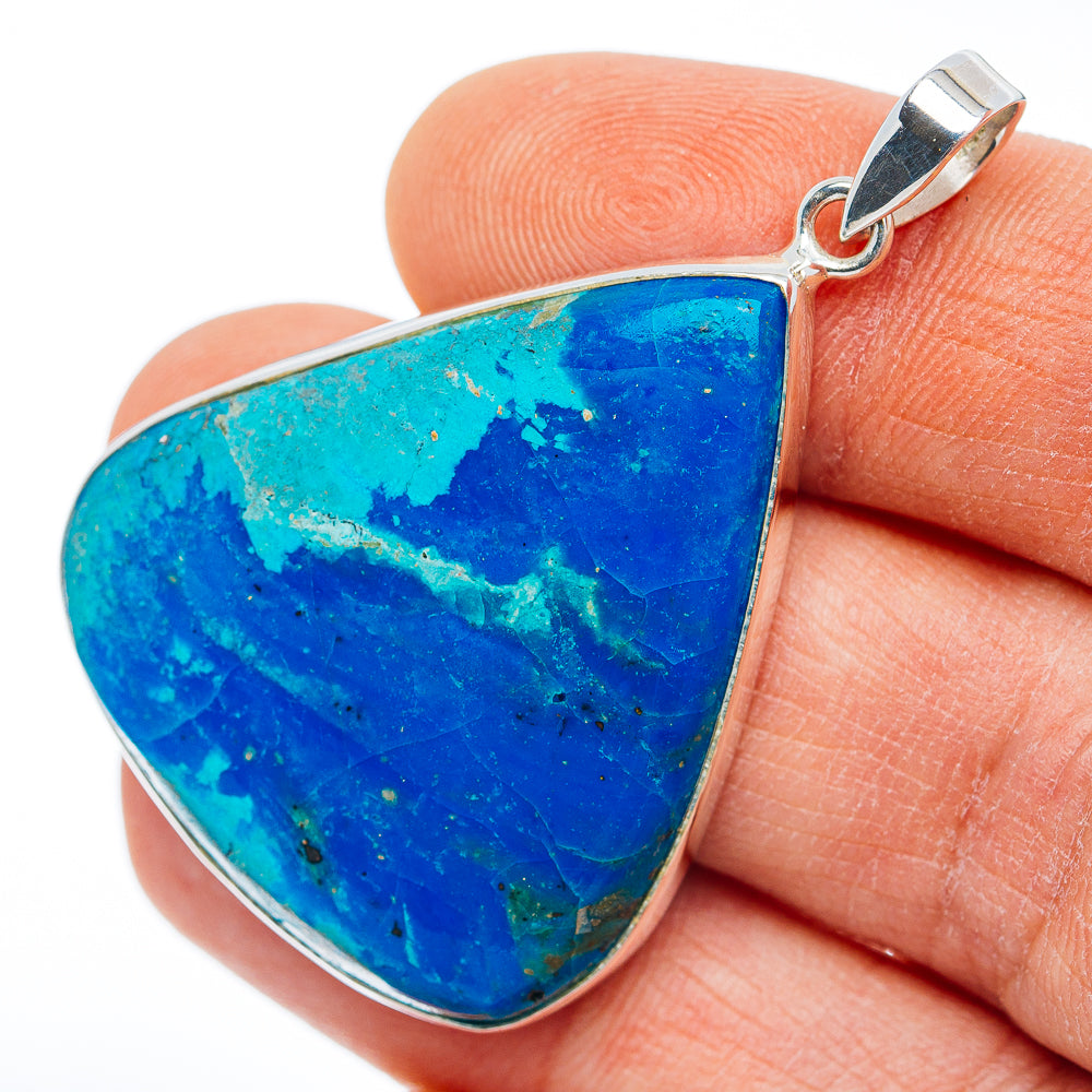 Premium Peruvian Opal Pendant 1 3/4" (.925 Sterling Silver)