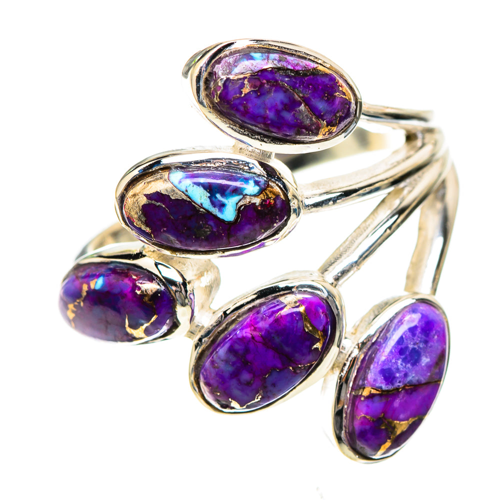 Purple Copper Composite Turquoise Ring Size 7.25 (925 Sterling Silver) RING137892