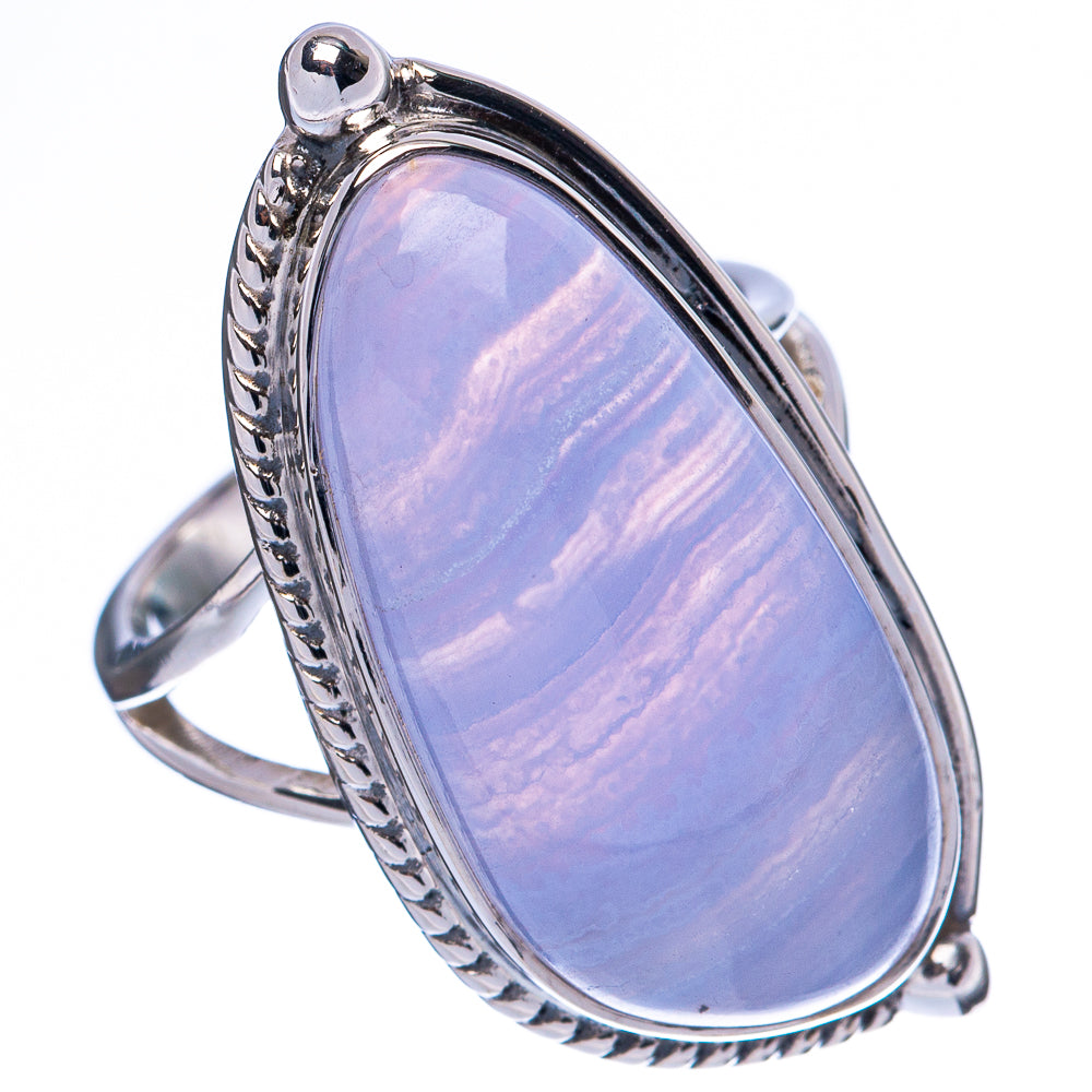 Asc Premium Blue Lace Agate Ring Size 6.75 (925 Sterling Silver) R3524