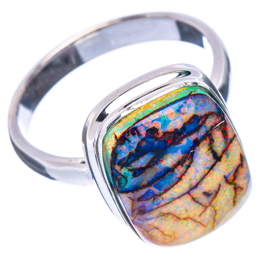 Rare Sterling Opal Ring Size 8.25 (925 Sterling Silver) R2282