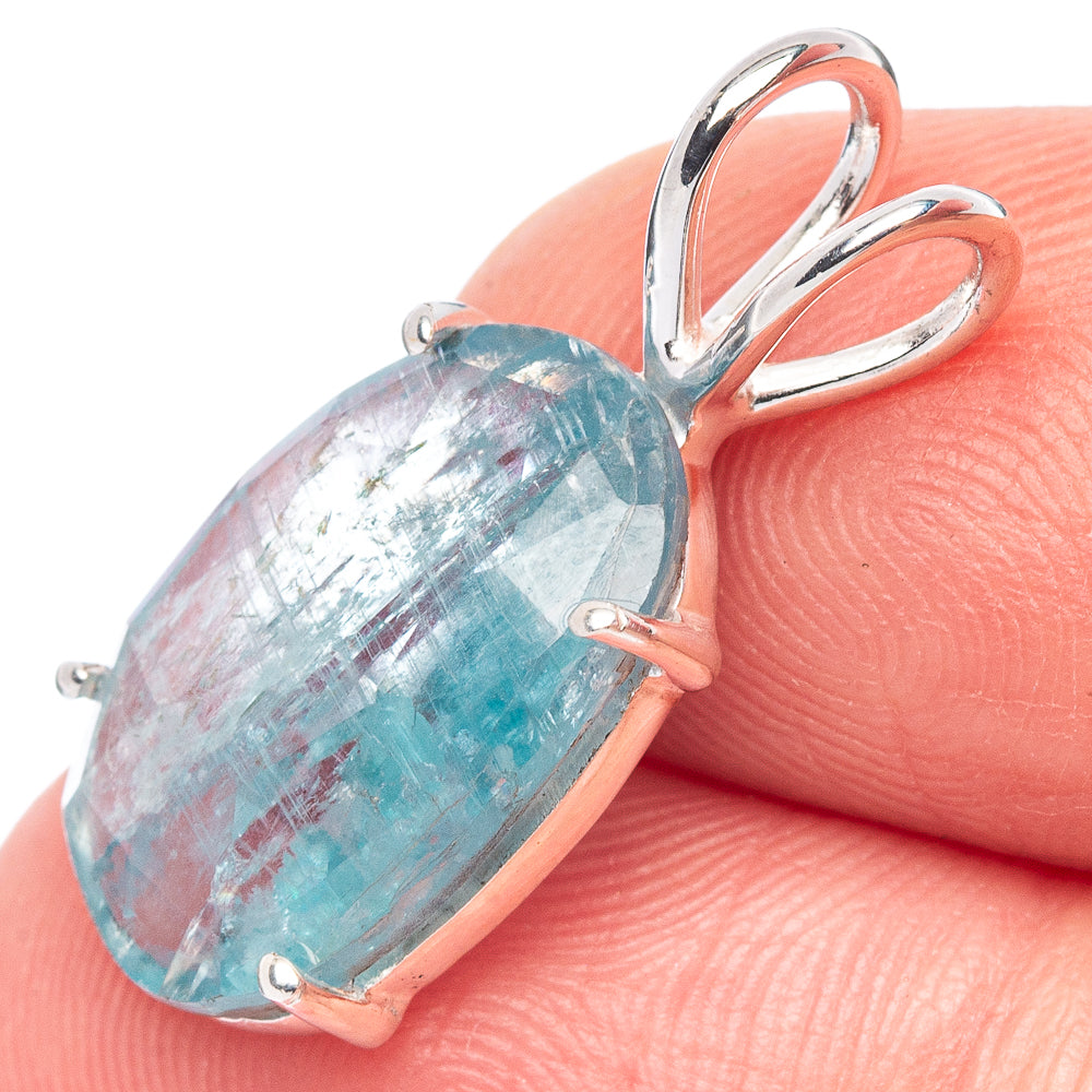 Value Aquamarine Pendant 1" (925 Sterling Silver) P44521