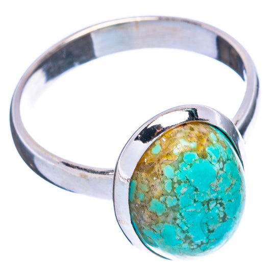 Rare Golden Hills Turquoise Ring Size 8.5 (925 Sterling Silver) R4927