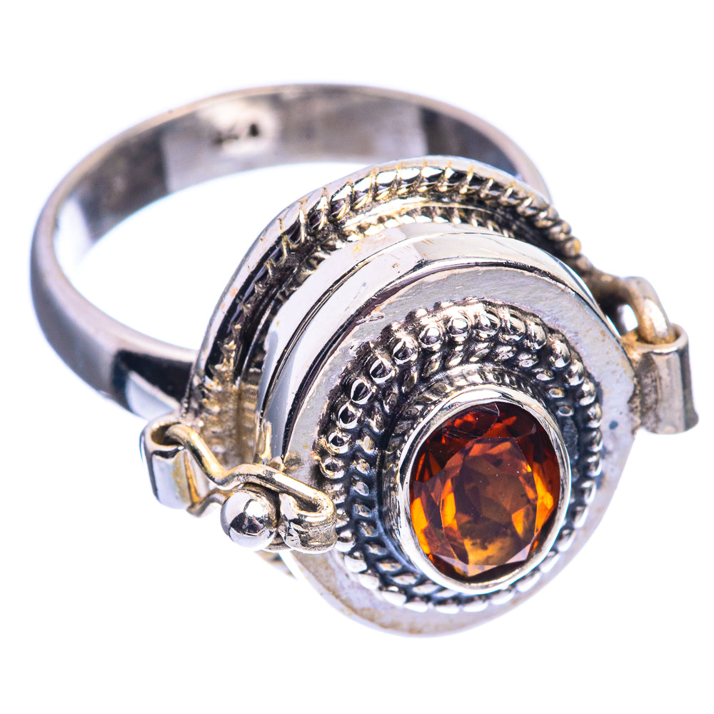 Poison Mandarin Citrine Ring Size 7 (925 Sterling Silver) R142258