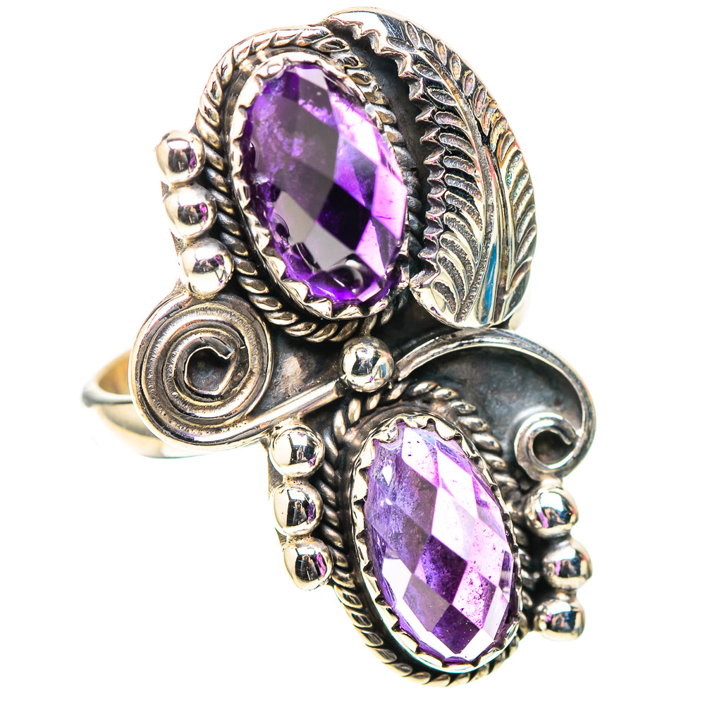 Faceted Amethyst Ring Size 6.5 (925 Sterling Silver) RING138439