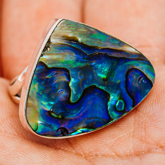 Premium Abalone Ring Size 7.75 (.925 Sterling Silver)