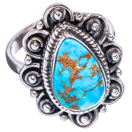 Golden Hills Turquoise Ring Size 6.75 (925 Sterling Silver) R4961
