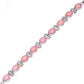 Pink Opal Bracelets 6 1/2 To 8 1/8" (925 Sterling Silver) B90370
