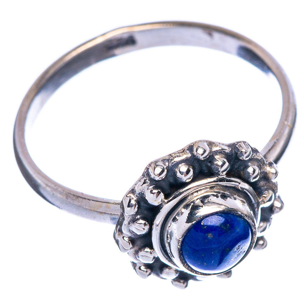 Lapis Lazuli Dainty Ring Size 5.75 (925 Sterling Silver) R145717