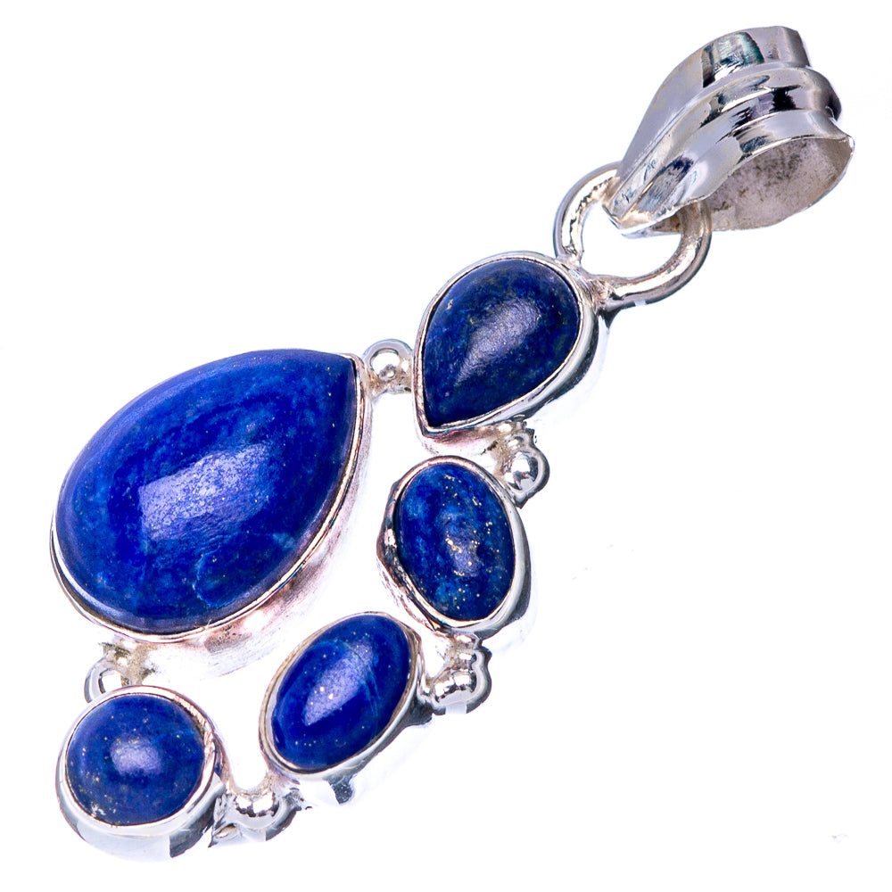 Lapis Lazuli Pendant 1 3/8" (925 Sterling Silver) P41028