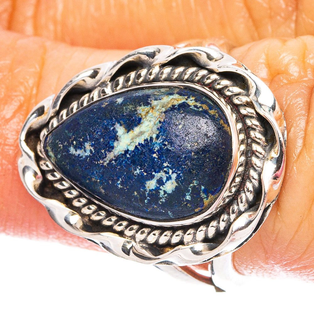 Azurite 925 Sterling Silver Ring Size 6 (925 Sterling Silver) R6239