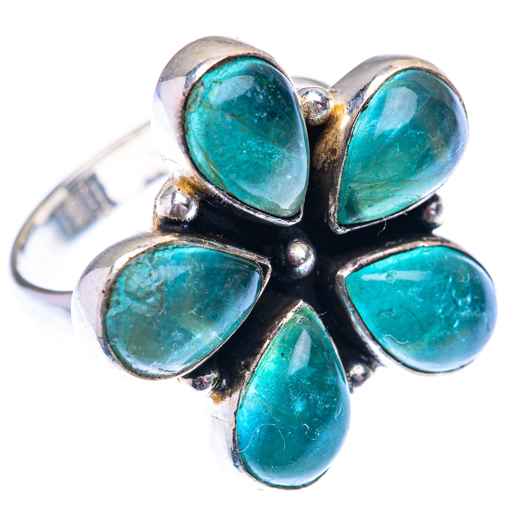 Large Blue Fluorite 925 Sterling Silver Ring Size 9.5 (925 Sterling Silver) RING140443