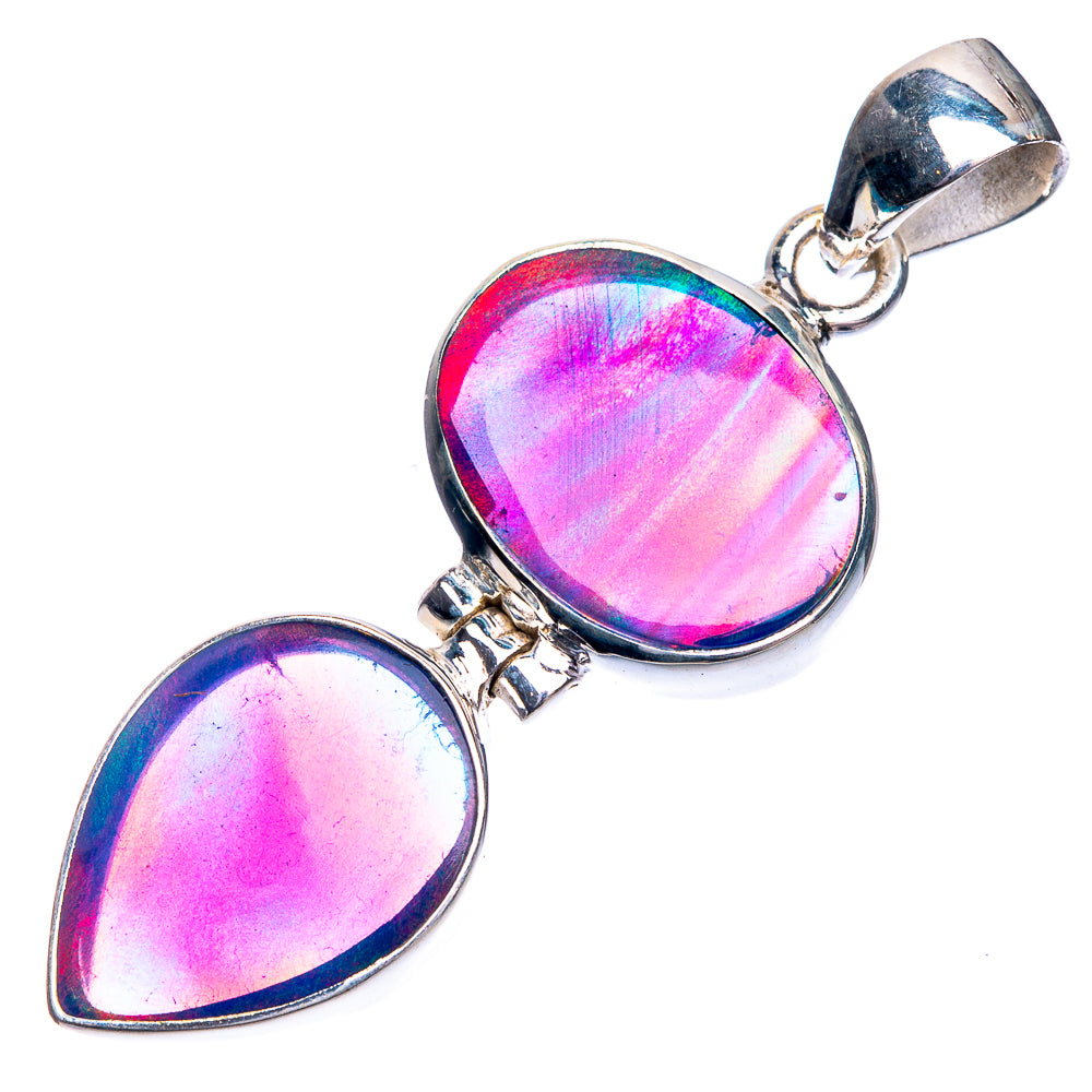 Aura Opal Pendant 1 3/4" (925 Sterling Silver) P39209