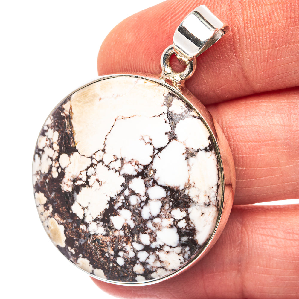 Wild Horse Jasper Pendant 1 5/8" (.925 Sterling Silver)
