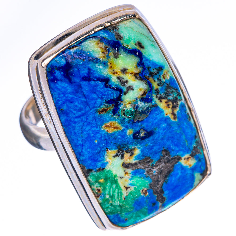 Turquoise Azurite Ring Size 7 (925 Sterling Silver) R1355