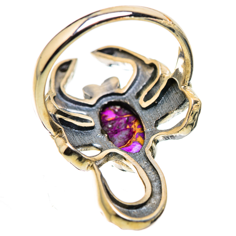 Purple Copper Composite Turquoise Ring Size 7.5 (925 Sterling Silver) RING135672