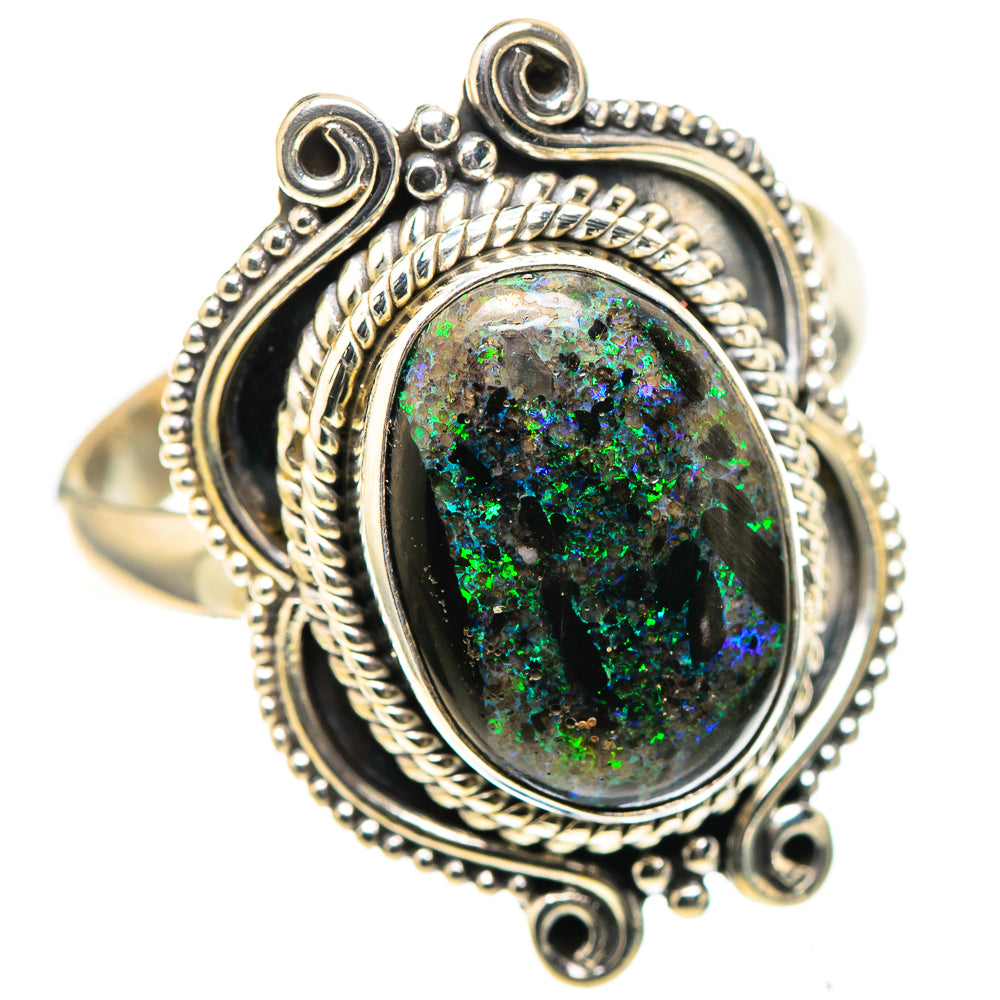 Andamooka Opal 925 Sterling Silver Ring Size 9.75 (925 Sterling Silver) RING137469