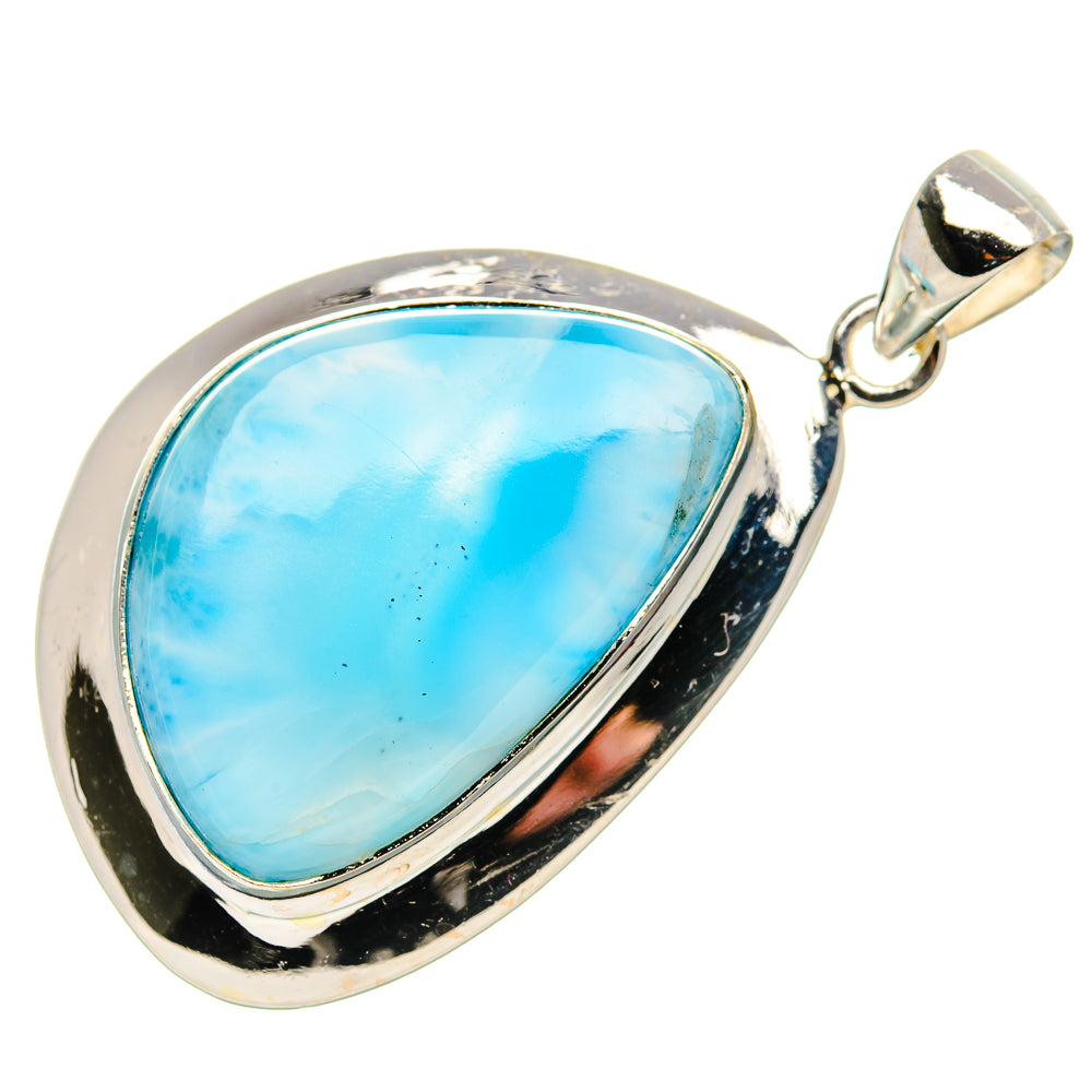 Larimar Pendant 1 3/4" (925 Sterling Silver) PD37196