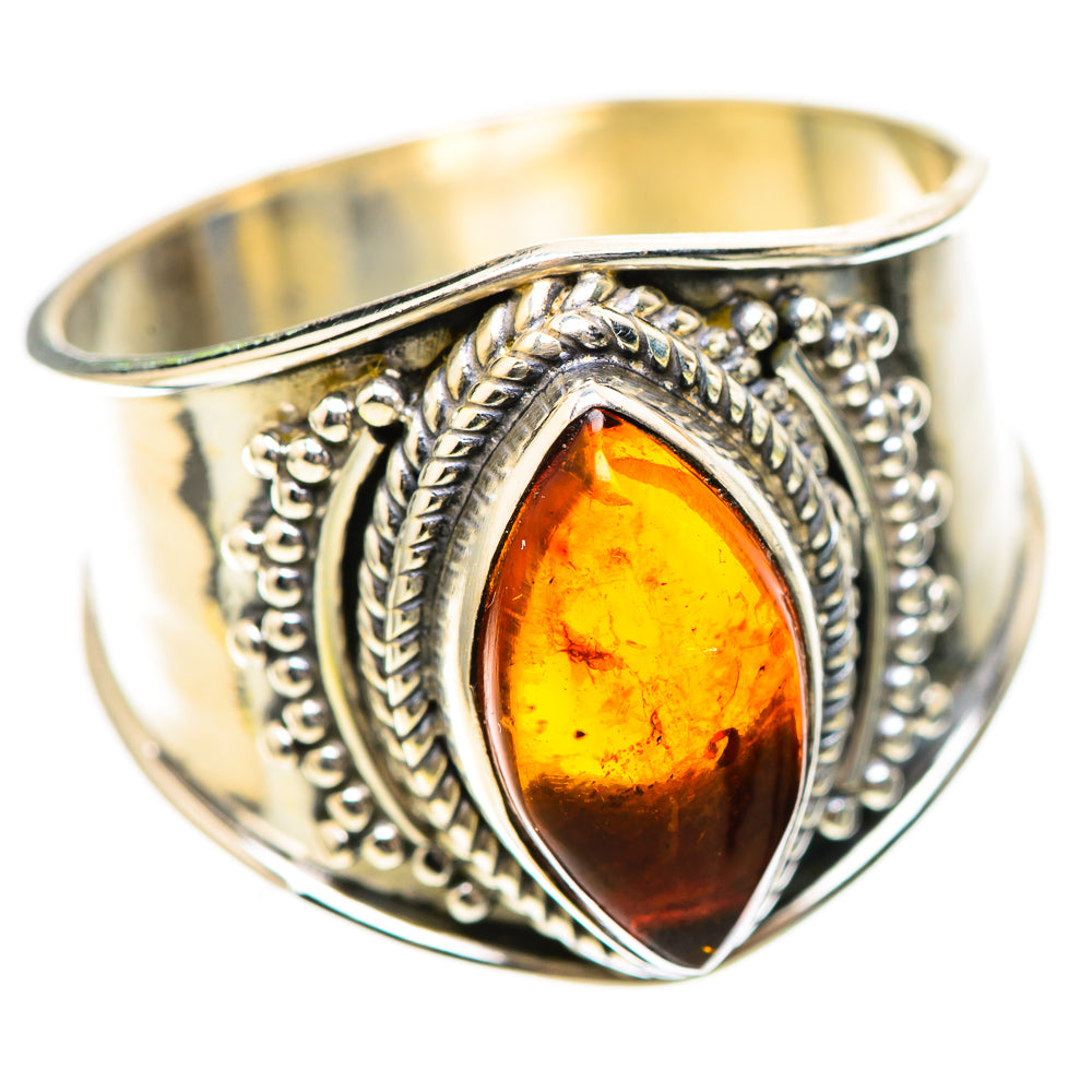 Baltic Amber 925 Sterling Silver Ring Size 10 Ana Co R136253