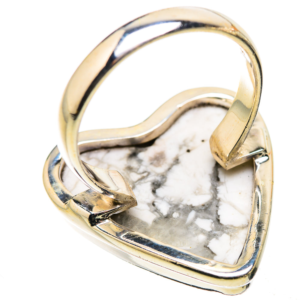 Ana Silver Co Large Howlite Ring Size 9 (925 Sterling Silver)