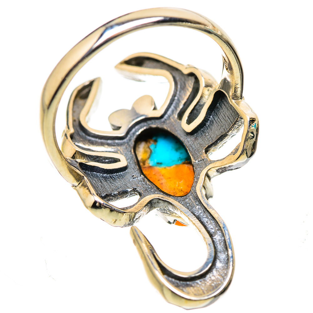 Spiny Oyster Turquoise Ring Size 7.25 (925 Sterling Silver) RING135269