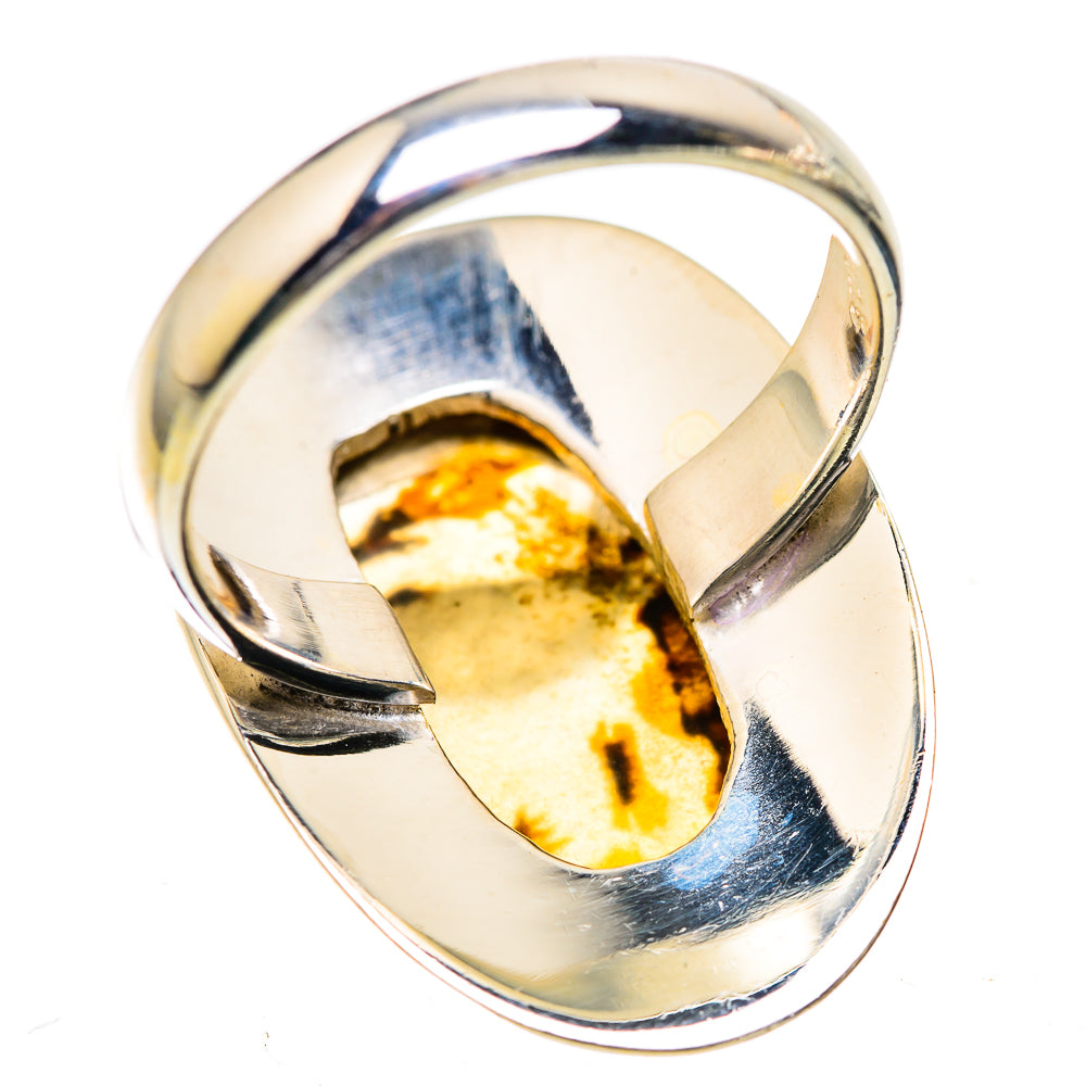 Scenic Dendritic Agate Ring Size 8.25 (925 Sterling Silver) RING135824