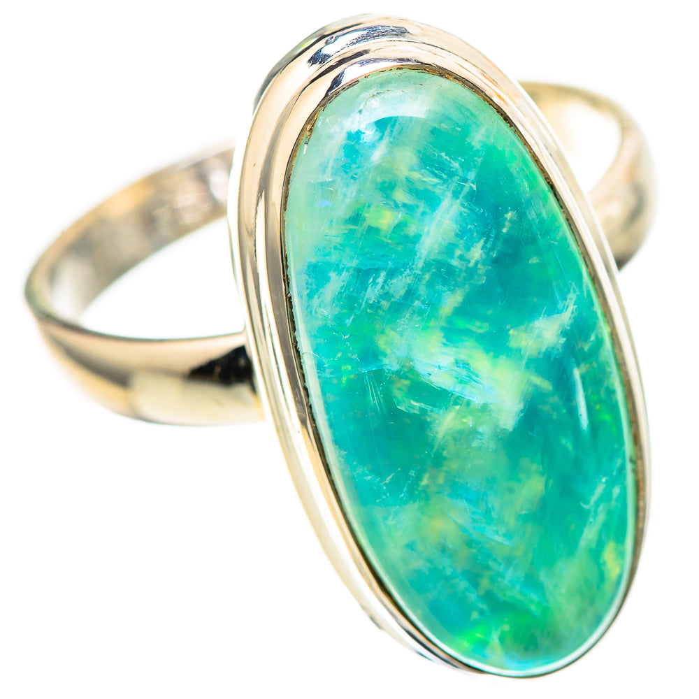 Green Moonstone Ring Size 10.5 (925 Sterling Silver) RING136417