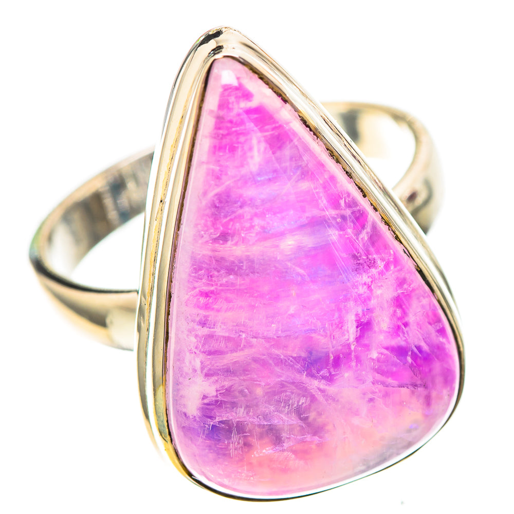 Pink Moonstone 925 Sterling Silver Ring Size 7.75 (925 Sterling Silver) RING137180