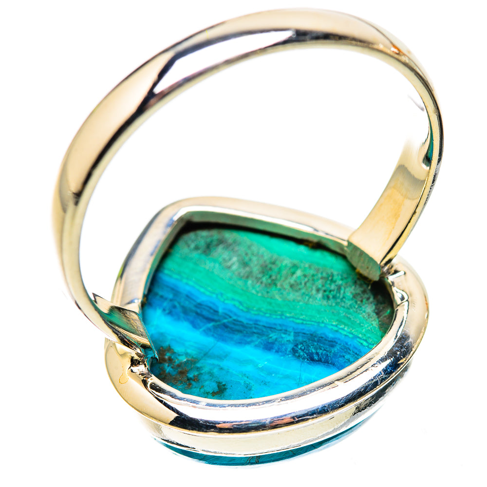 Ana Silver Co Large Malachite In Chrysocolla Ring Size 14 (925 Sterling Silver)