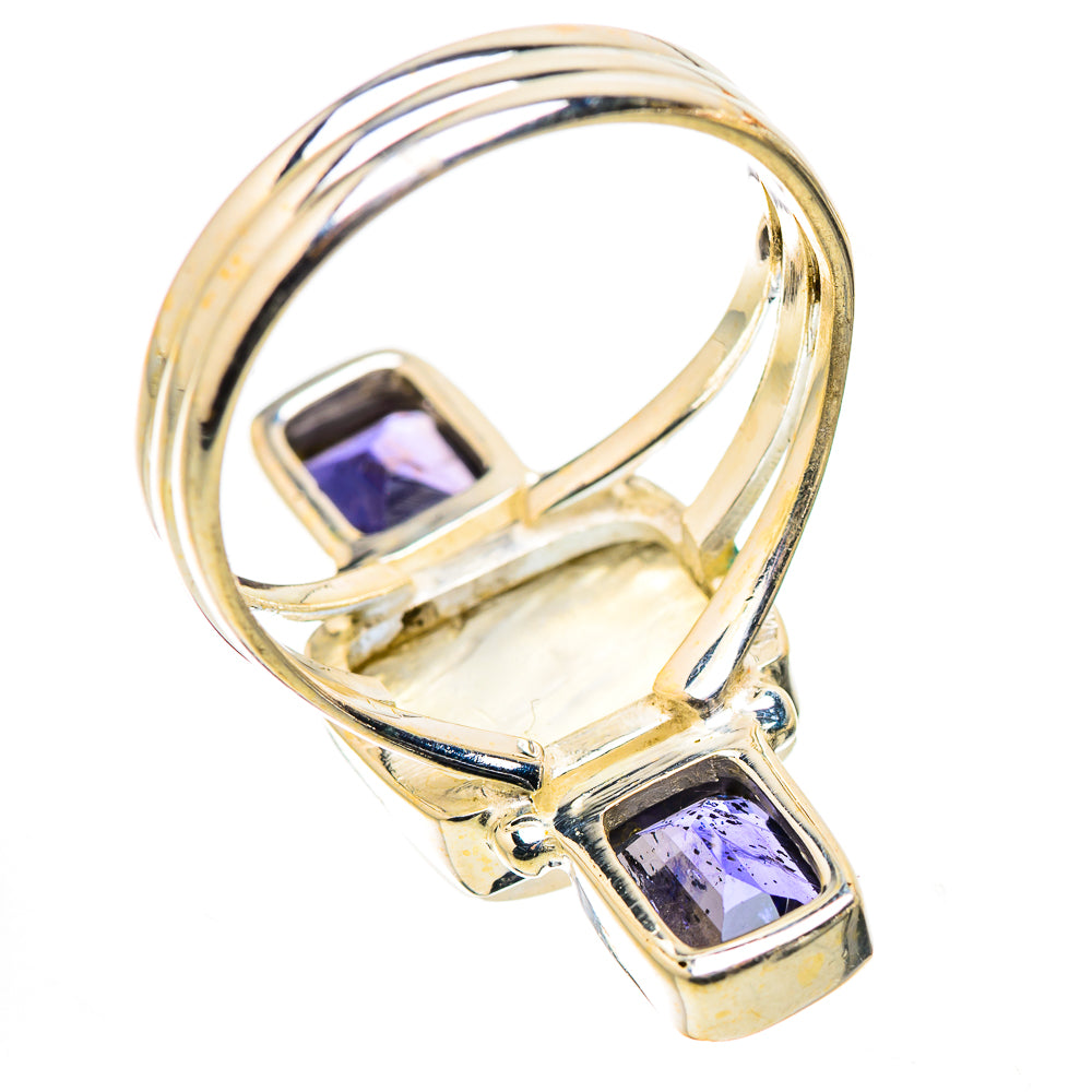 Ana Silver Co Rainbow Moonstone, Tanzanite Ring Size 9 (925 Sterling Silver)