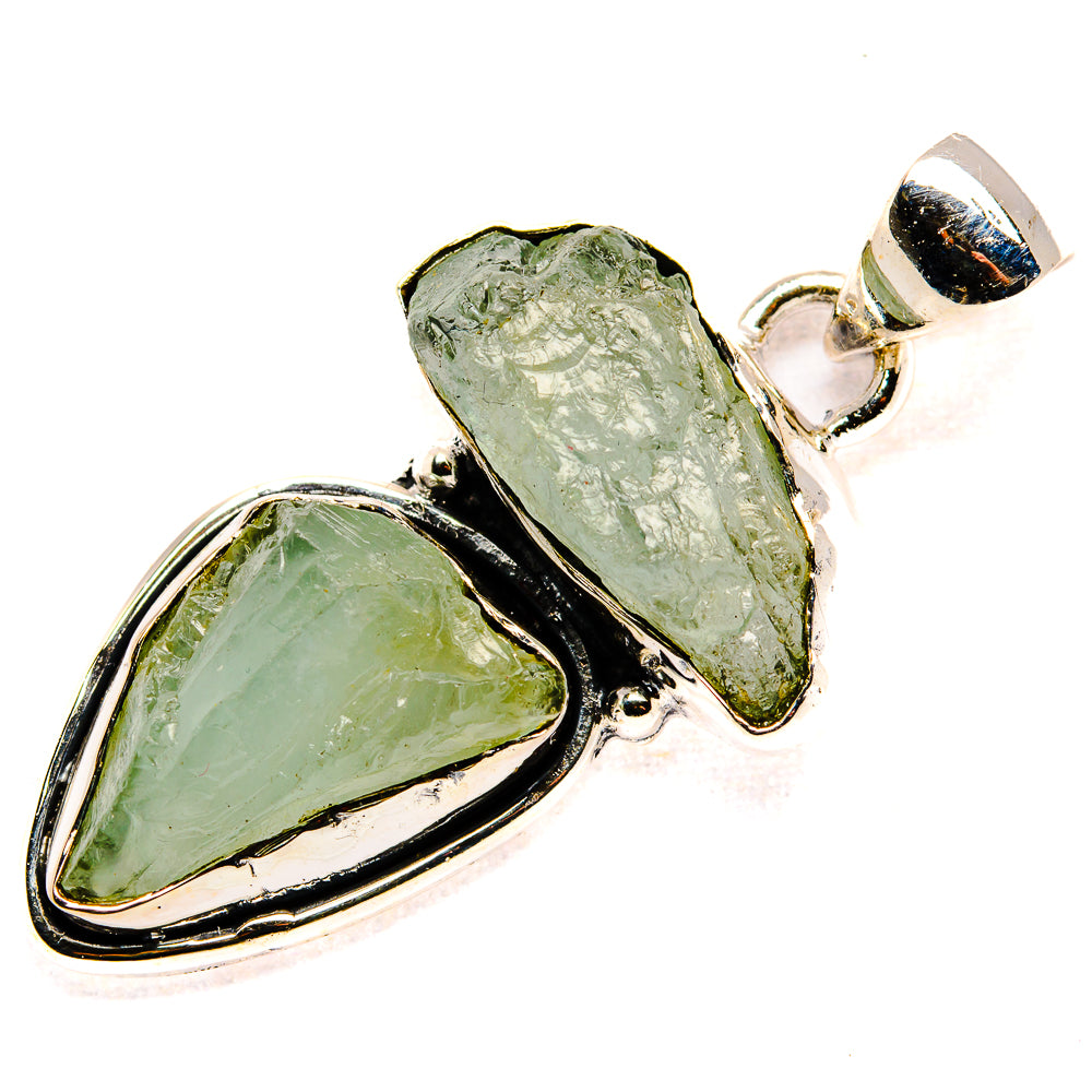 Rough Aquamarine Pendant 1 5/8" (925 Sterling Silver) PD36770