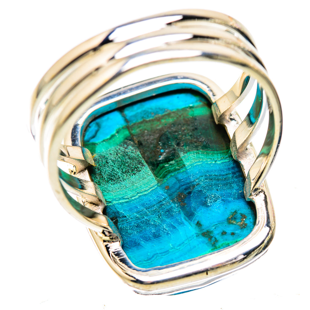 Large Malachite In Chrysocolla Ring Size 11 (925 Sterling Silver) RING135931