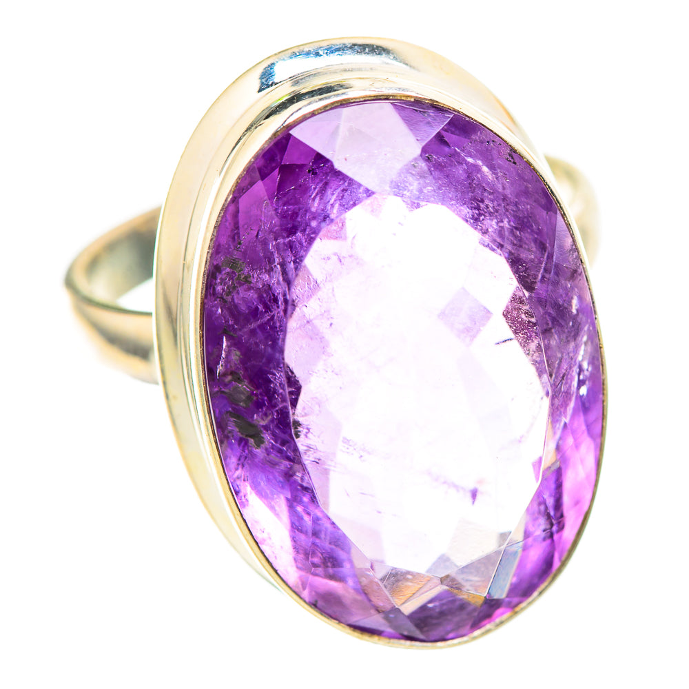 Large Amethyst 925 Sterling Silver Ring Size 9.5 Ana Co R136351