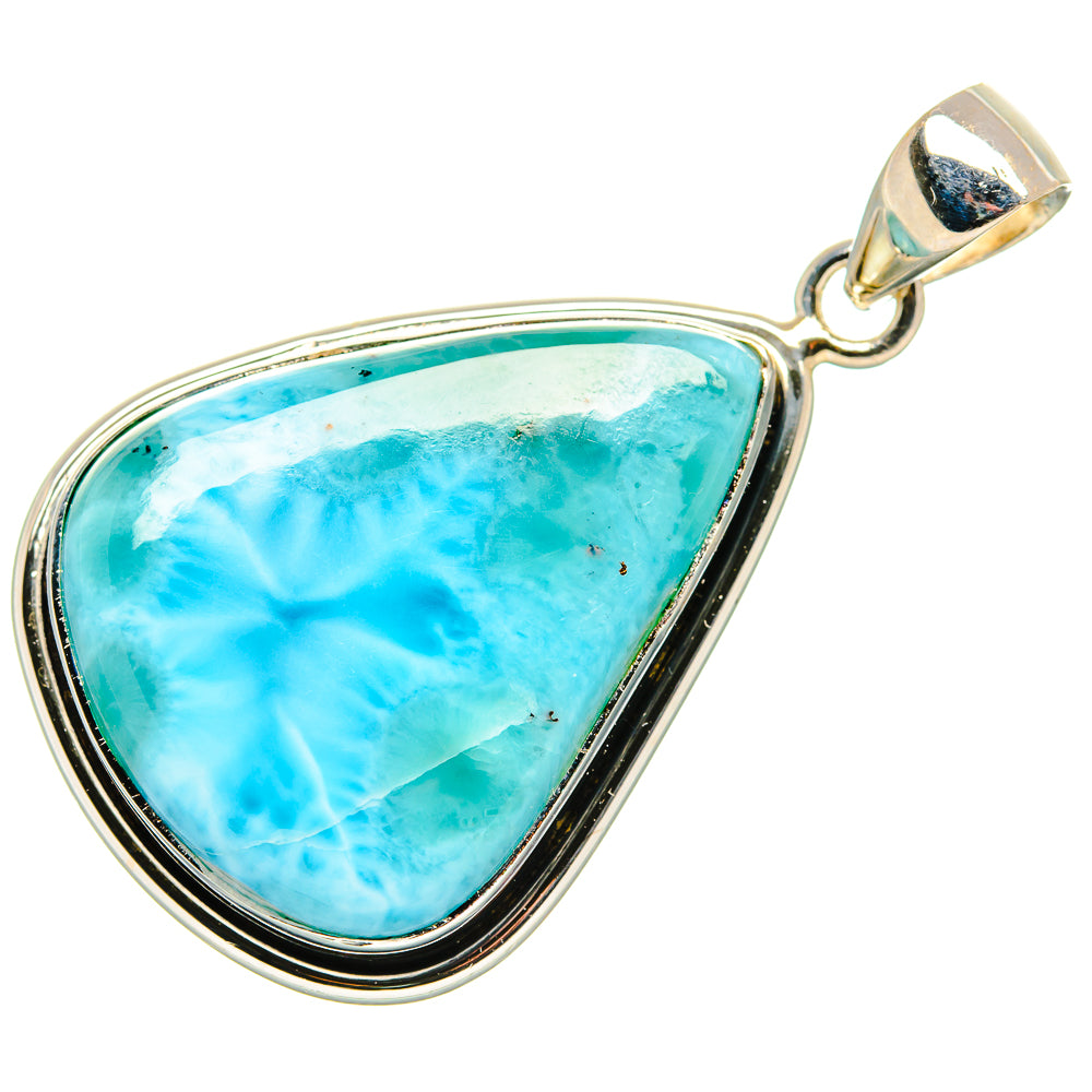 Larimar Pendant 1 3/4" (925 Sterling Silver) PD36897