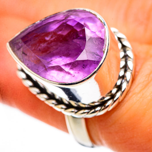 Faceted Amethyst Ring Size 6.25 (925 Sterling Silver) RING134649