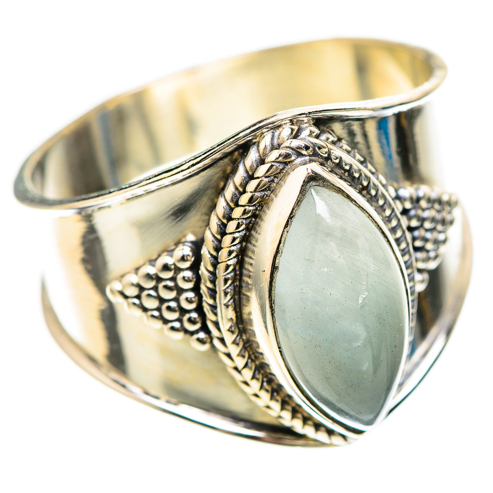 Natural Aquamarine Ring Size 10.25 (925 Sterling Silver) RING136363
