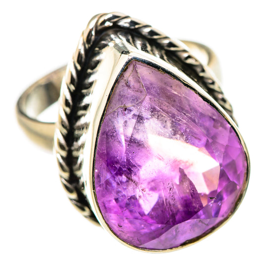 Faceted Amethyst Ring Size 6.25 (925 Sterling Silver) RING134649